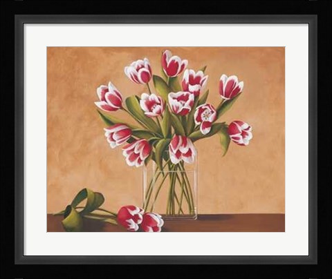 Framed Tulipes Dans un Vase Print