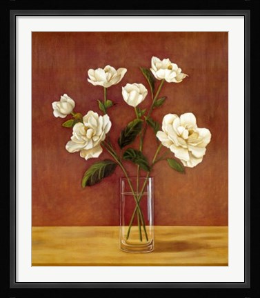 Framed Fleurs de Magnolias Print