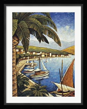 Framed C??te D'azur I Print