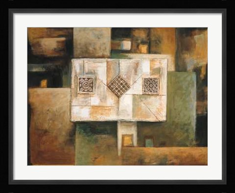 Framed Sirous Malek - Architectural Elements II Size 31.5x23.75 Print