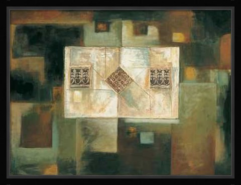 Framed Architectural Elements I Print