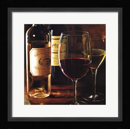 Framed Rouge Et Blanc Print