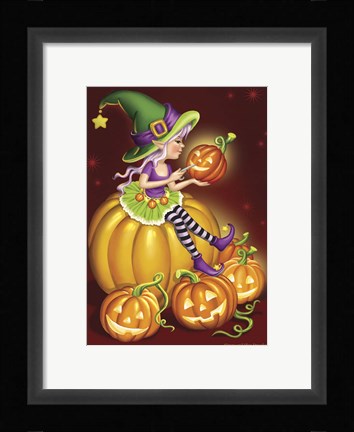 Framed Behind Work Print