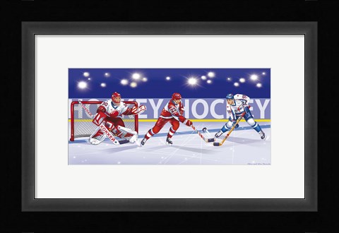 Framed Hockey Print