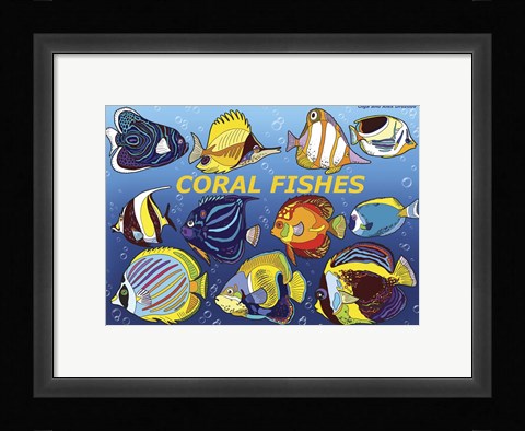 Framed Fishes Print