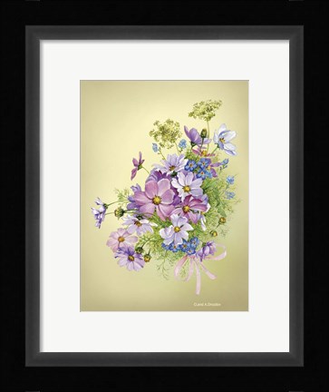 Framed Bouquet of Summer Flowers Print