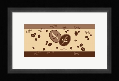 Framed Glass Coffee VIII Print