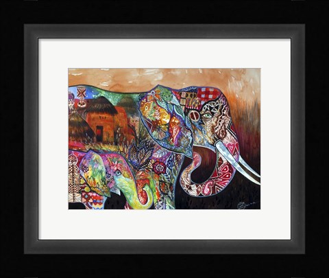 Framed Africa Print
