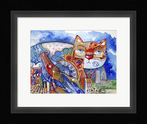 Framed Cancer Cat Print