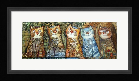 Framed Cats Of Israel Print