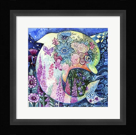 Framed Dolphin Print