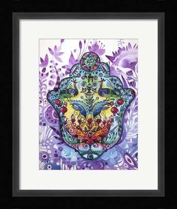 Framed Hamsa Print