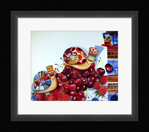 Framed Hedgehogs Print