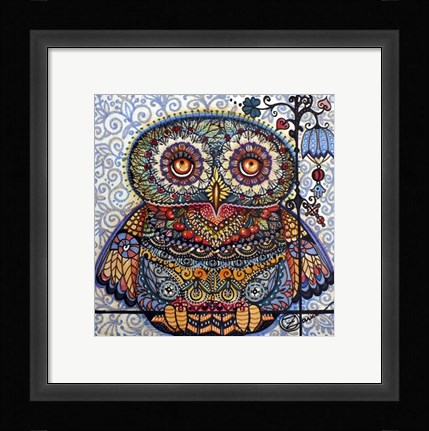 Framed Magic Graphic Owl Print