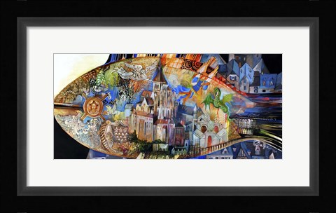 Framed Mont Saint Michel Print