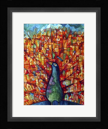 Framed Peacock Print