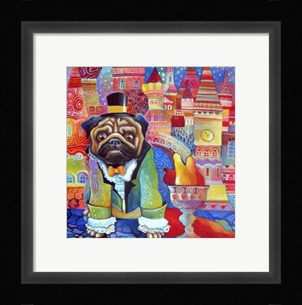 Framed Pug Print