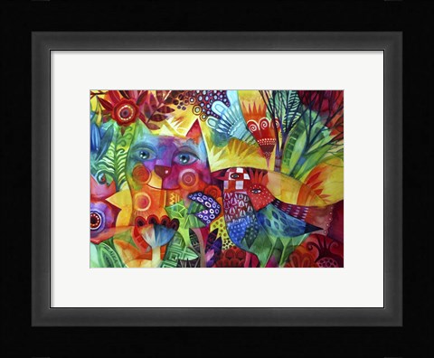 Framed Red Cat Print