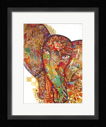 Framed Red India Print