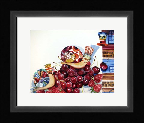 Framed Snails Print