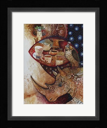 Framed Goddess of Coffee Print