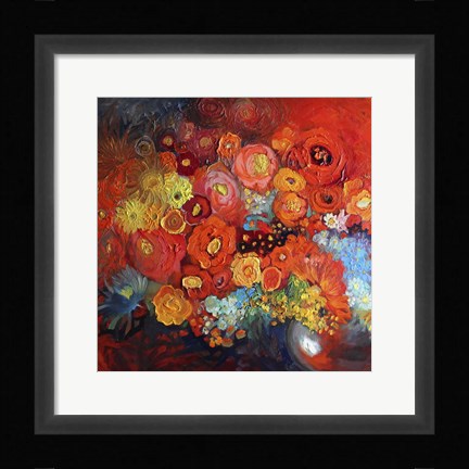 Framed Red Nature Morte Print