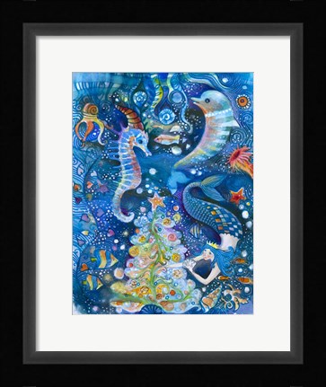 Framed In the Sea Print