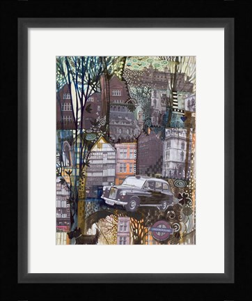 Framed London Taxi Print