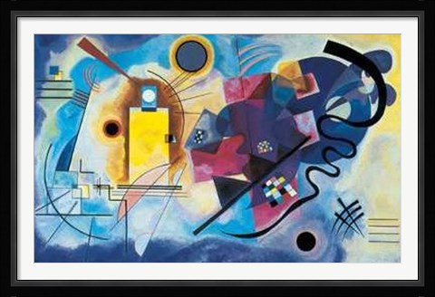 Framed Gelb, Rot, Blau, c.1925 Print