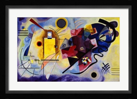 Framed Gelb, Rot, Blau, c.1925 Print