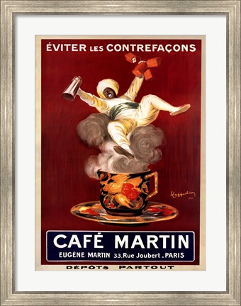 Framed Cafe Martin Print