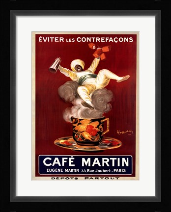 Framed Cafe Martin Print