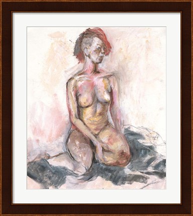 Framed Nude I Print
