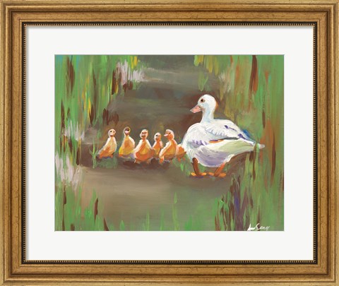 Framed Ducks Print
