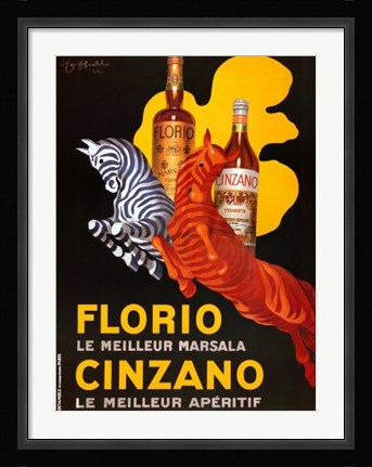 Framed Florio e Cinzano Print
