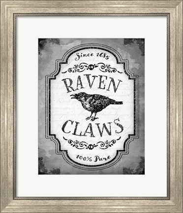 Framed Raven Claws Print