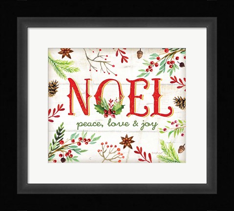 Framed Noel Print