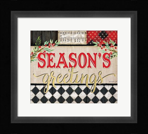 Framed Season's greetings Print