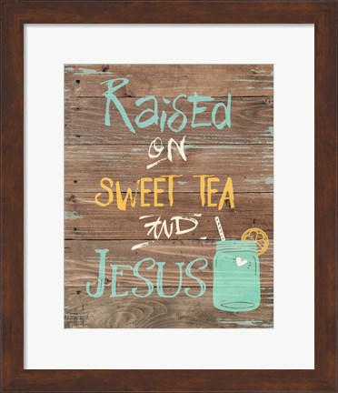 Framed Tea &amp; Jesus Print