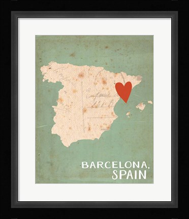 Framed Spain Print