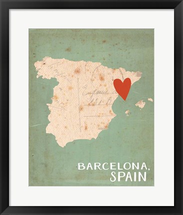 Framed Spain Print