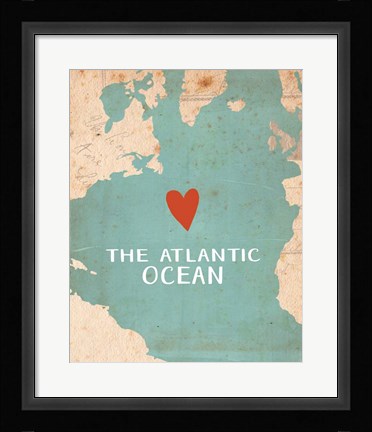 Framed Atlantic Ocean Print