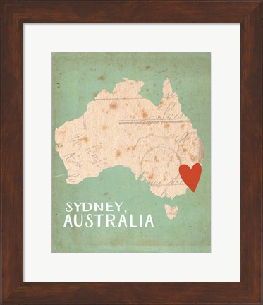 Framed Sydney, Australia Print