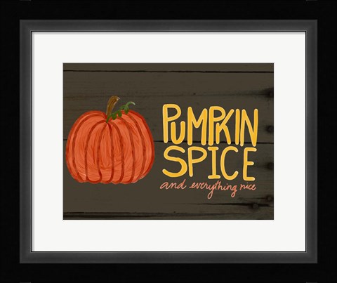 Framed Pumpkin Spice Print