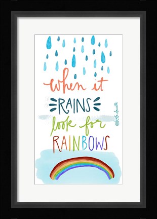 Framed Rainbows Print