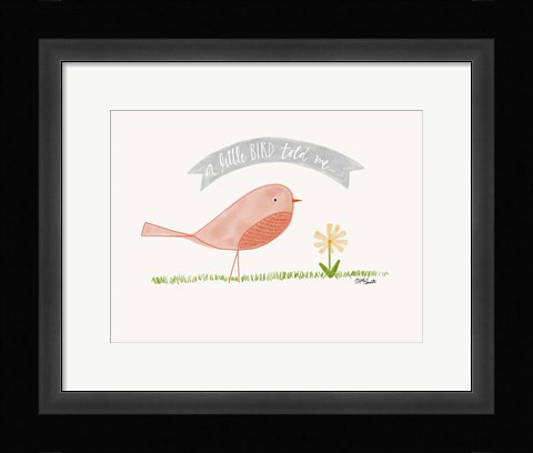 Framed Little Bird Print