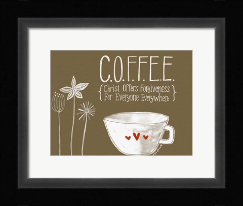 Framed Coffee Print