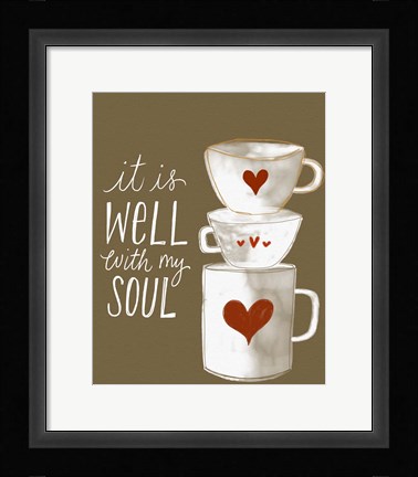 Framed It Is Well Print