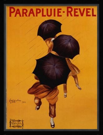 Framed Parapluie Revel Print