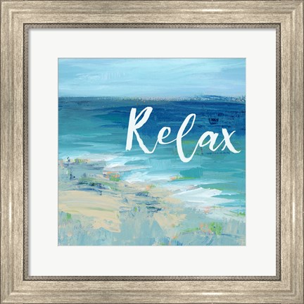 Framed Relax By the Sea Print